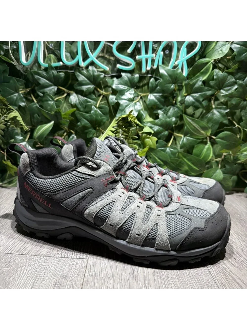 Merrell Accentor 3 Rock Gray Low Comfort Hiking Trail Shoes Men Size 13 W